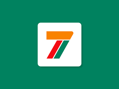 7eleven Logo Redesign Concept brand identity branding customer america usa logo mark symbol icon network franchise number digit 7 store merchant sell buy