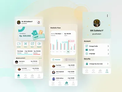 Wallet App app app ui banking finance finance app ilustrator iphone x mobile design mobile ui ui ui design wallet
