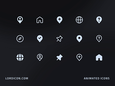 Navigation Icon Group animation design icon