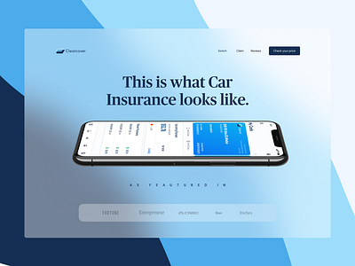 ClearCover - Auto Insurance data visualization design insurance landing landing page pitch pitch deck presentation presentation design product prototype ui ui design ux visual design web design website