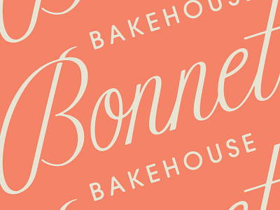 Bonnet Bakehouse Lettering bakery bakery logo branding colorado designer custom lettering fort collins logo design script lettering typography