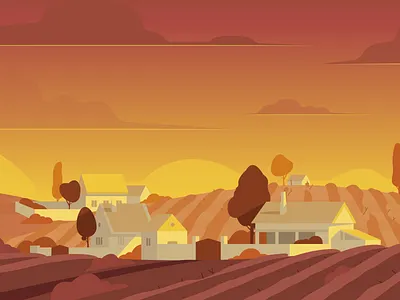 Grape Fields ai drawing environment environment art farm grape hills illustration illustrator landscape landscape illustration scenery sek sekond styleframe vector