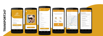 Transport247 App app design illustration mobile app design modern ux