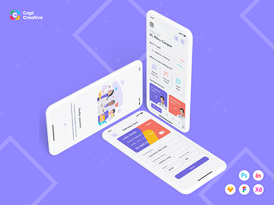 MyHeal - Telemedicine App UI Kit app app design creative design figma health health app healthcare healthy kit mobile mobile app ui ui kit