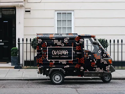 Okiama Brand Identity advertising agency art direction brand identity branding design food design graphic design illustration illustrator logo logo creation logotype minimal mockup photoshop restaurant restaurant design simple typography