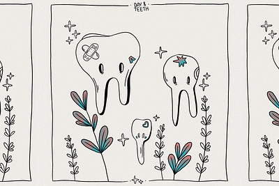 • Day 8 • Teeth • illustration inktober inktober2020 inktoberday8 inktoberteeth plant procreate teeth