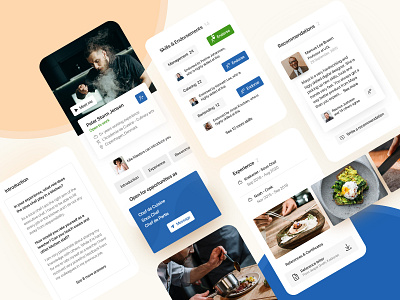 LinkedIn app redesign concept pt. 2 app application career design linked in linkedin mobile app mobile app design mobile ui social media ui ux web design