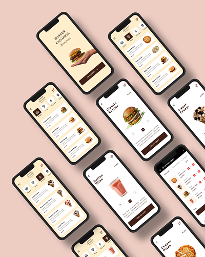 Burger Exclusive Mobile App app app design branding dailyui design first design mobile app uiux