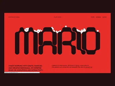 Personal folio — 2020 design javascript motion physics portfolio type ui ux web