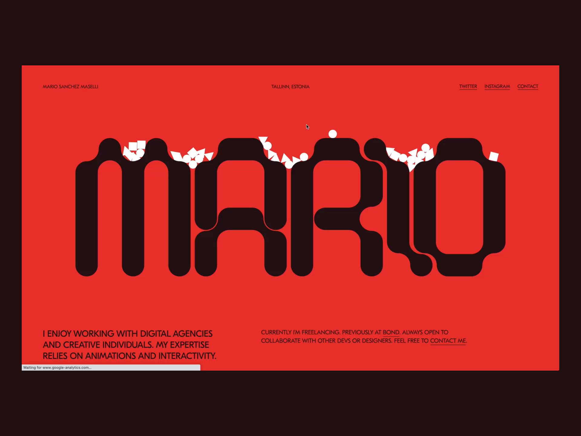 Example of Personal folio — 2020