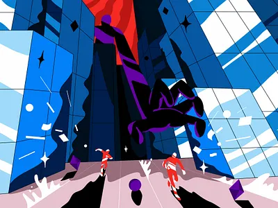 Editorial Illustration action adobe art character characters design editorial flat graphic hands illustration illustrator moving people running russia saintpetersburg shades vector vivid