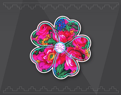 Floral Flower adobe branding clipping decal design graphic design illustration illustrator image large format logo mask photoshop print raster tribal vector