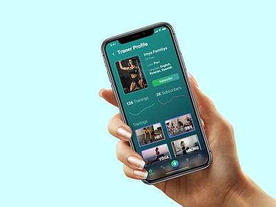 Trainer Profile app dailyui dailyui006 design interface mobileapp profile profile page ui uidesign