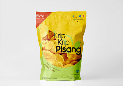 Banana Cripsy Packaging design illustration learn package package design packaging packaging design photoshop vector