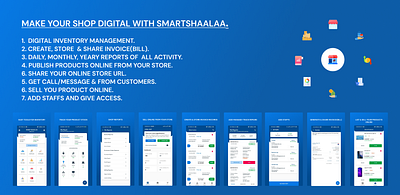 Smartshaalaa (Best Inventory Management App & Online Store App) adobe xd android app android ios figma inventory inventory management inventory management software invoice online store zeplin