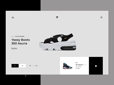 Ecommerce® (N°01) - Layout after effect design invision motion shoes store app ui uxdesign