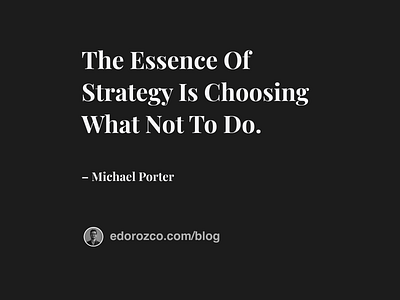 The Essence designisthestrategy