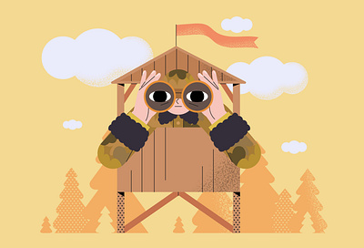 Outpost 2d adobe illustrator army challenge character characterdesign design illustration outpost soldier vectober vectober2020 vector vector art vector drawing vector illustration vectorart