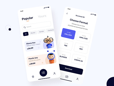 The scanny app user interface design 3dcharacter android black button camera character cinema cinema4d design designs illustration ios mobile typography ui ux