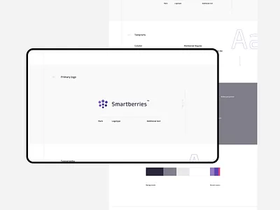 Smartberries - Logo brand branding design flat hi tech lab labolatory logo logotype mark minimal polyphenol styleguide tech technical technology technology icons vector