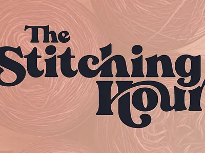 The Stitching Hour brand brand identity branding crafter crafting crochet feminine halloween illustration knitting logo logo design retail sewing spooky store witch witchy yarn yarn store