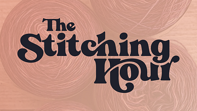 The Stitching Hour brand brand identity branding crafter crafting crochet feminine halloween illustration knitting logo logo design retail sewing spooky store witch witchy yarn yarn store