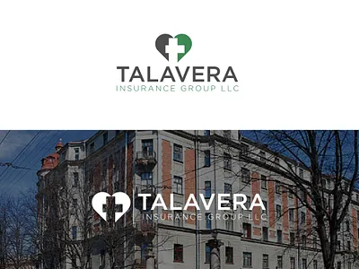 Talavera Insurance Group LLC Logo | Business | Life insurance brand identity branding design flat illustrator lettering logo minimal real estate typography