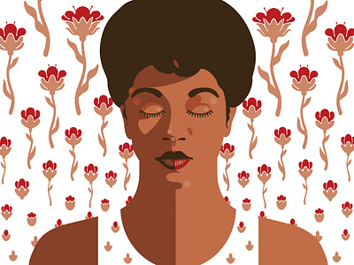 Sarah Vaughan black lives matter illustration portrait vector