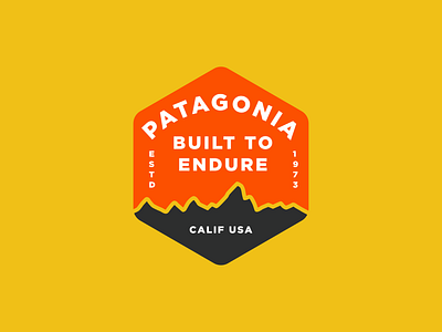 Patagonia badge apparel badge badge logo brand design branding illustration illustrator minimal nature outdoors shirt ui vector visual design