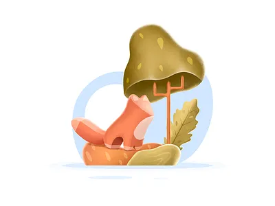 Fox 2d abstract adobe adobe illustration adobe photoshop art artwork character clean colorful design designer digital art flat graphic design illustration minimal modern simple vector