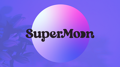 SuperMoon brand brand design brand identity branding design feminine gen z gradient illustration logo logo design packaging saturated skincare ultraviolet vaporwave