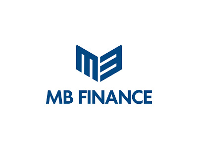 MB Finance animal blue finance fox logo simplicity