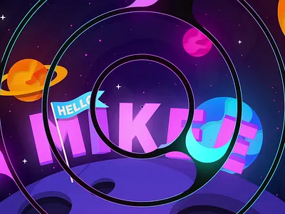 Transition/Intro - Mikee animated animation design intro motion motion design motiongraphics