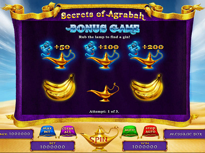 Bonus Game of the Aladdin Themed slot game aladdin aladdin themed bonus bonus game bonus game art bonus game design bonus round bonus round art bonus slot game art slot design slot development slot game art slot game bonus slot game design slot game graphics