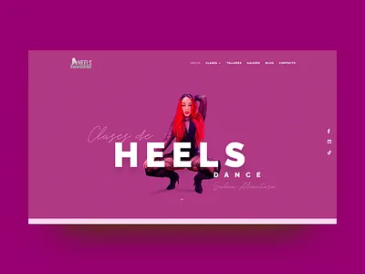 Heels Dance Classes design ui ux web