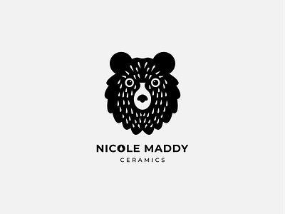Nicole Maddy Ceramics animal bear bears branding ceramics cute design illustration logo logos minimal minimalist pottery vector