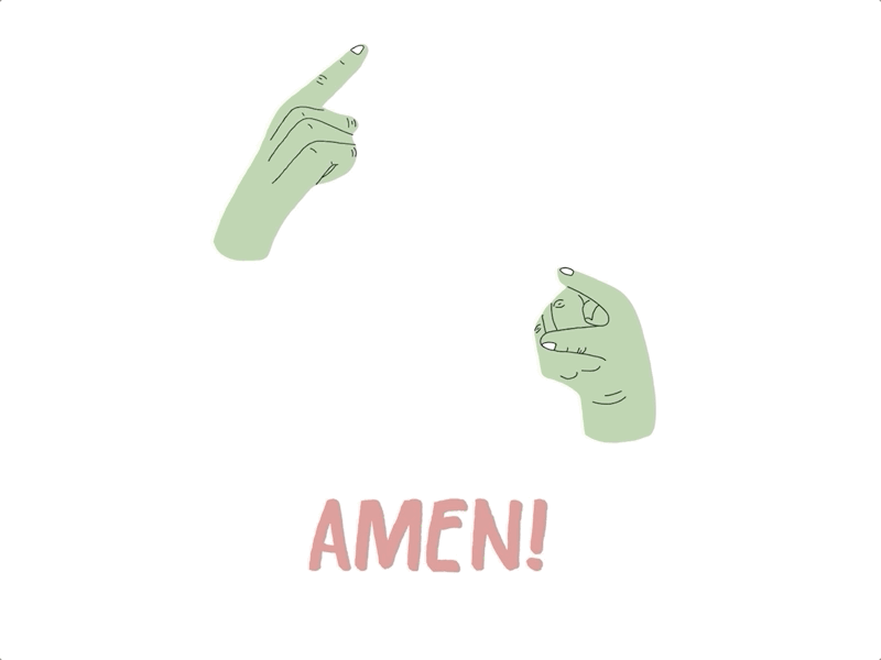 Amen amen asl deaf language sign