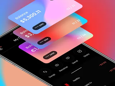 Fin app 2 animation app blvk concept design fashion illustration logo ui ux white