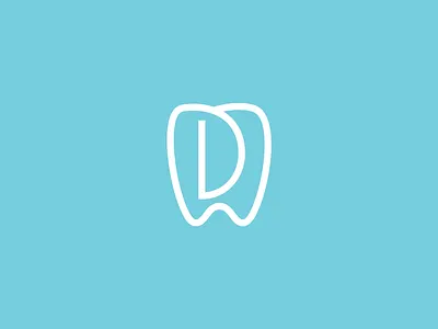 Dental mark icon logo mark