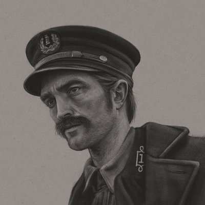 The Lighthouse adobe adobefresco hat lighthouse mustache portrait robert pattinson