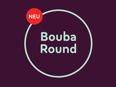 NEW RELEASE: Bouba Round arrows cyrillic design editorial greek hvd hvdfonts icons latin round rounded screen type typedesign typefamily typo typography ui ux variablefont
