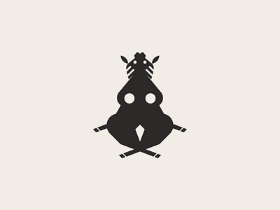 Yogapotamus digitalart illustration logobranding logodesign minimalism modernism