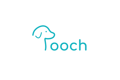 Pooch Logo app branding design dog logo flat icon logo logo design logo designer logotype minimal typography visual identity