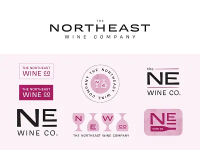 The Northeast Wine Company brand design branding logo logodesign wine wine branding wine importer wine label