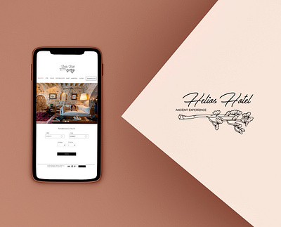 Helios Hotel Website design hotel hotel we hotel website illustration logo logo design logodesign logotype vector web design website website design