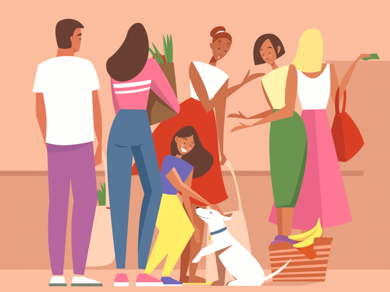 A long line 2danimation 2dart adobeaftereffects animation art artwork characterdesign design digitalart dog flatdesign flatillustration illustration illustrator motiongraphics vector vector illustration vectorart
