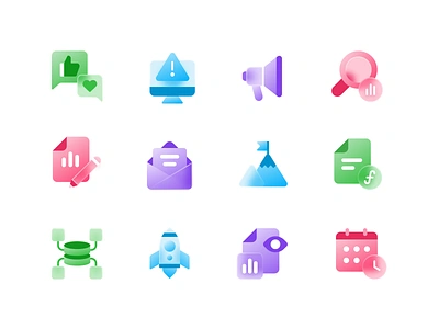 Airtable Icons airtable app communication icons data design designer document icon set icons illustration illustrator ios marketing rocket ui