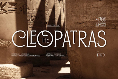 The Cleopatras Typeface classy font clean font cover letter display font display serif feminine font font typeface header font headline font magazine font magazine typefaces serif display serif font serif typeface simple font simple typeface the cleopatras typeface typeface unique font