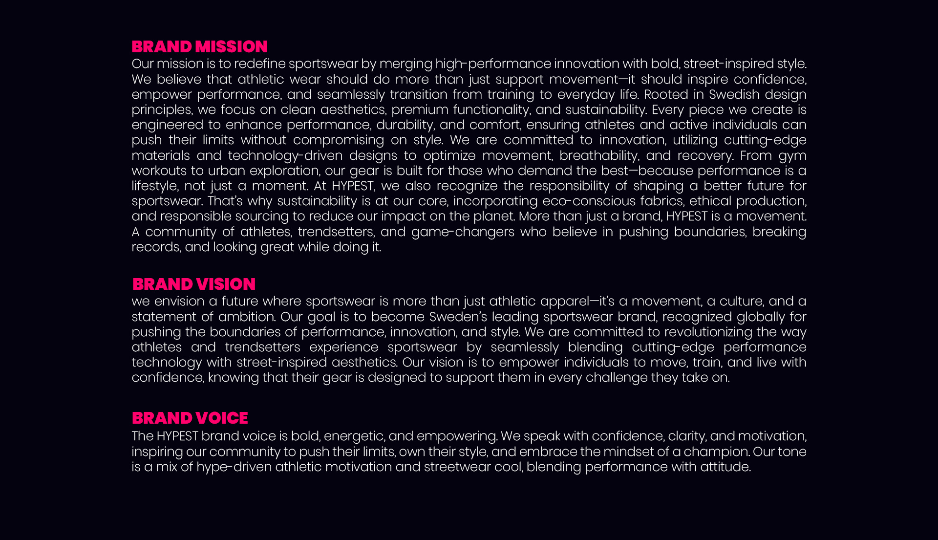 Example of Brand Identity