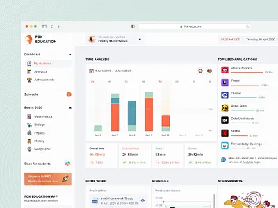 Education platform crm crm system dash design dashboard dashboard design dashboard ui education education app ui ux web design